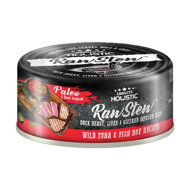 Absolute Holistic  Raw Stew Wild Tuna & Fish Roe Recipe Dog & Cat Wet Food - 80 gm