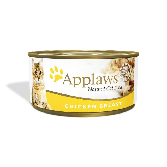 Applaws Chicken Breast Canned Adult Wet Cat Food - 70 gm