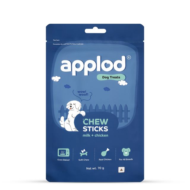 Applod Soft Milk & Chicken Chew Sticks - 70 gm