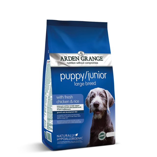 Arden Grange Large Breed Puppy/ Junior Fresh Chicken &amp; Rice Dry Food - 6 kg
