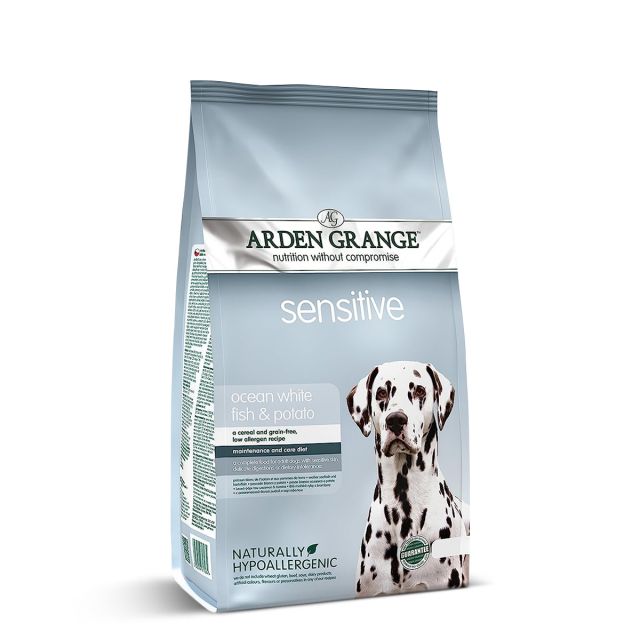 Arden Grange Sensitive Ocean White Fish & Potato Adult Dry Dog Food - 2 kg