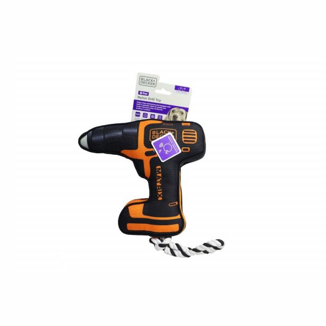 Black Decker Drill Machine Nylon Dog Toy 36 cm   