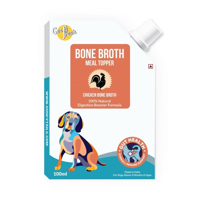 Goofy Tails Chicken Bone Broth for Dogs, Cats and Puppies - 100 ml