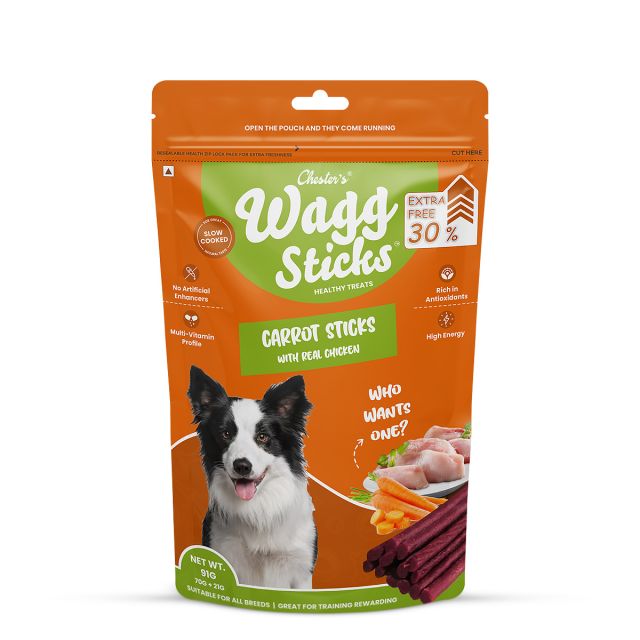 Chesters Wagg Sticks- Carrot Sticks Dog Treat400 gm