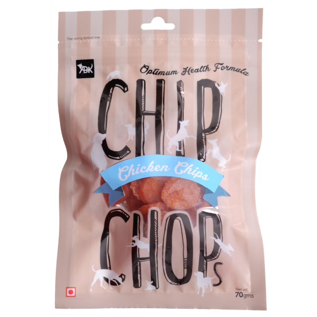 Chip Chops Chicken Chips Coins Dog Meaty Treat - 70 gm