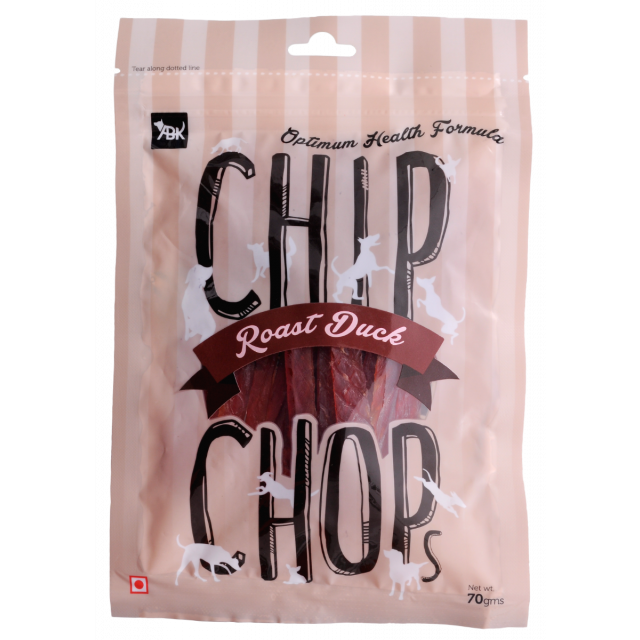 Chip Chops Roast Duck Strips Dog Meaty Treat - 70 gm