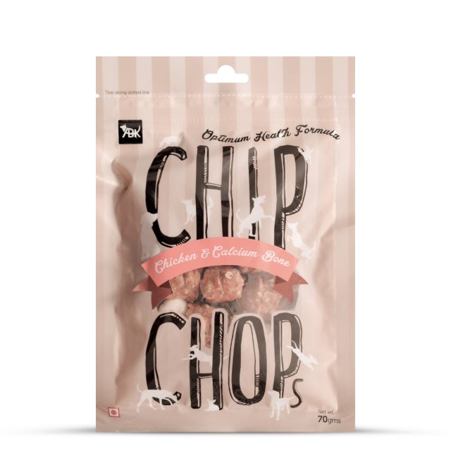 Chip Chops Chicken & Calcium Bone Dog Meaty Treat - 70 gm