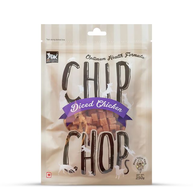 Chip Chops Diced Chicken Dog Meaty Treat - 70 gm