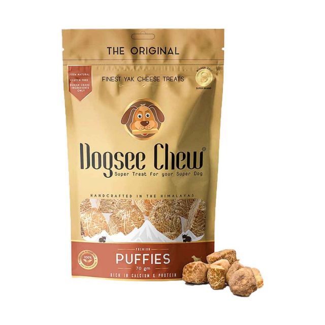 Dogsee Chew Puffies Bite-Sized Dog Training Treat - 70 gm