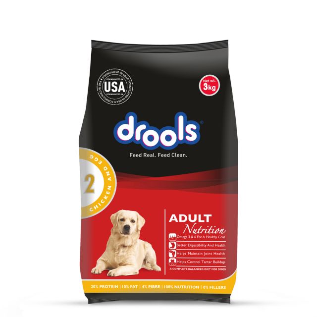 Drools Chicken and Egg Adult Dry Dog Food-3 kg
