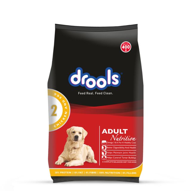 Drools Chicken and Egg Adult Dry Dog Food-400 gm