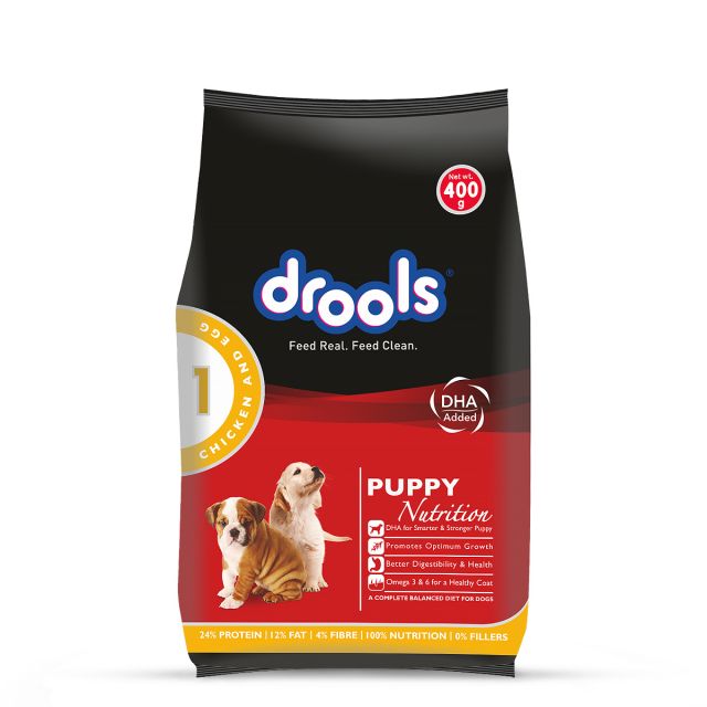 Drools Chicken and Egg Puppy Dog Food-400 gm