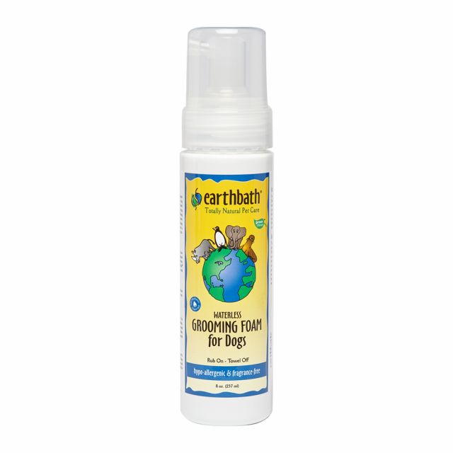 Earthbath Hypo-Allergenic Grooming Foam Fragrance Free For Waterless Grooming - 273 ml