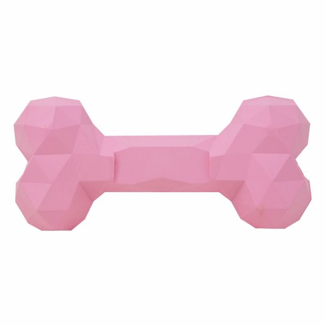 BarkButler Chu The Bone Dog Toy-Pink