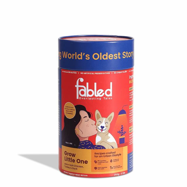 Fabled Grow Little One With Fresh Chicken, Turkey And Duck Puppy Dry Food - Small Breed-250 gm