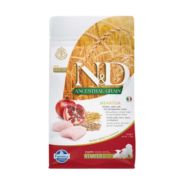 Farmina N&D Ancestral Grain Chicken & Pomegranate Starter Puppy Dry Food - 2.5 kg