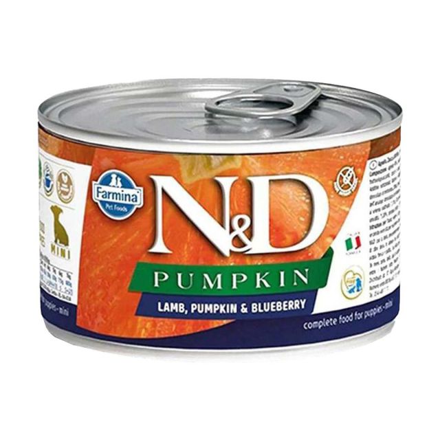 Farmina N&D Pumpkin Lamb & Blueberry Mini Breed Starter Wet Dog Food -140 gm