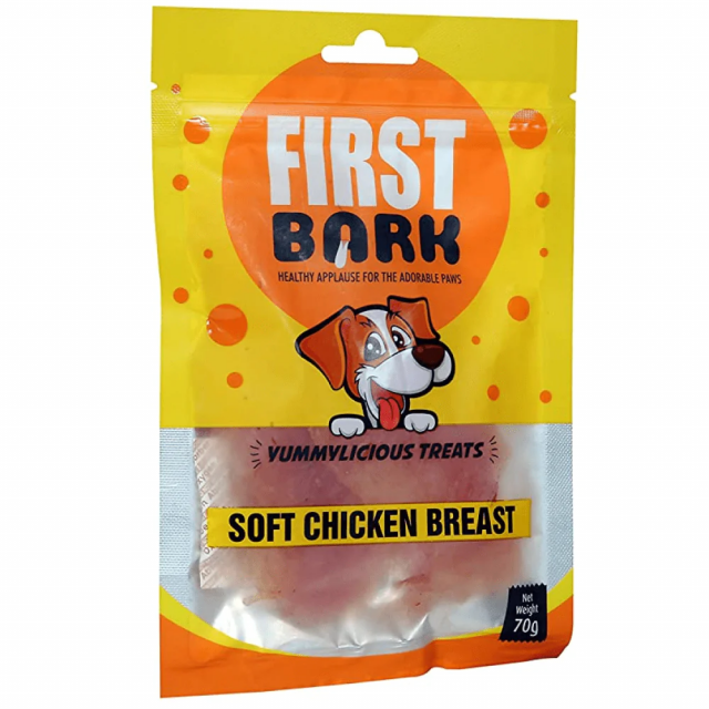 First Bark Soft Chicken Breast Dog Meaty Treat - 70 gm