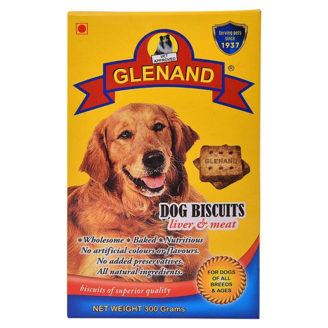 Glenand Liver & Meat Dog Biscuits -300 gm
