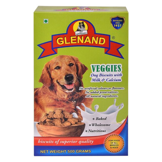 Glenand Veggies Dog Biscuit - 500 gm
