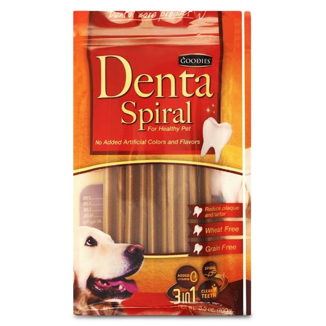 Goodies Grain Free Dental Spiral Dog Dental Treat - 500 gm