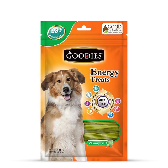 Goodies Energy Treats Chlorophyll Flavour Dog Dental Treat - 500 gm