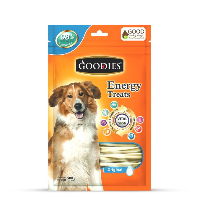 Goodies Energy Treats Orignal Calcium Milk Flavour Dog Dental Treat - 500 gm