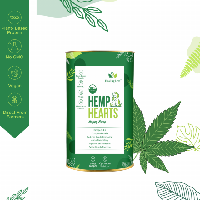 Healing Leaf  Hemp Hearts  Treat - 100 gm