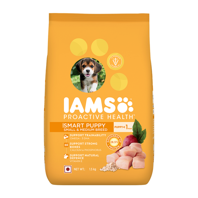 IAMS Proactive Health Smart Puppy Small & Medium Breed Dry Dog Food
