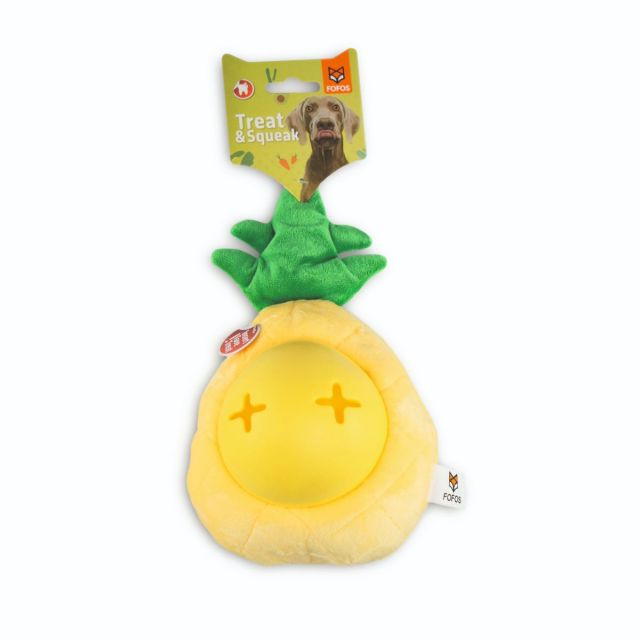 FOFOS Cute Treat Dispensing Toy-Pineapple