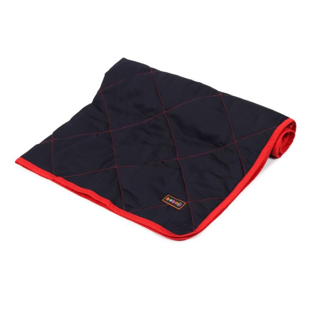 beboji Blanket for Dogs and Cats - Navy/Red