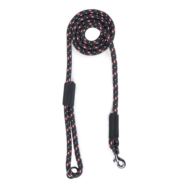 ZL Reflective Rope Dog Leash - Black-S