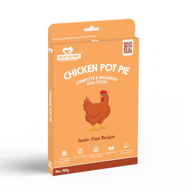 Fresh For Paws Chicken Pot Pie Fresh Dog Food - 100 gm-300 gm