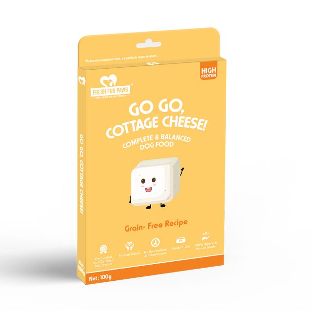 Fresh For Paws Go Go, Cottage Cheese Fresh Wet Dog Food-300 gm