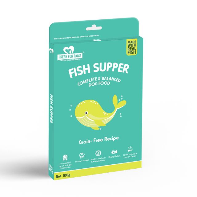 Fresh For Paws Fish Supper Fresh Dog Food-300 gm