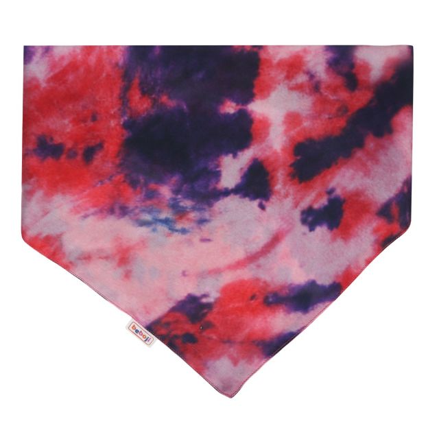 beboji Tie Dye Knot Bandana for Dogs-S