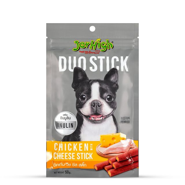 JerHigh Duo Stick Chicken with Cheese Dog Meaty Treat - 50 gm