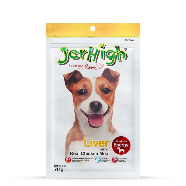 JerHigh Liver Stick Dog Meaty Treat - 70 gm
