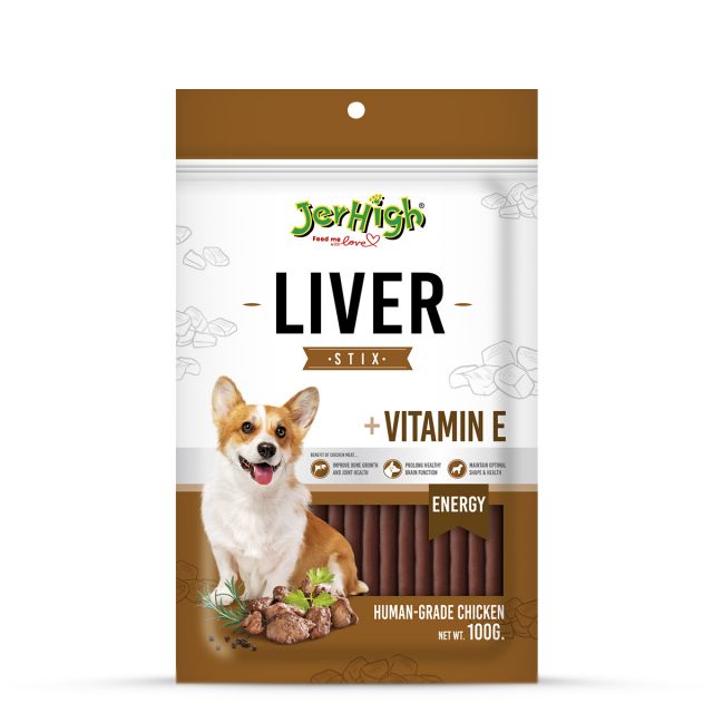 JerHigh Liver Stix Dog Meaty Treat - 100 gm