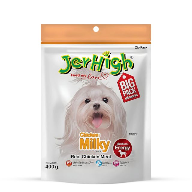 JerHigh Milky Dog Meaty Treat - 400 gm
