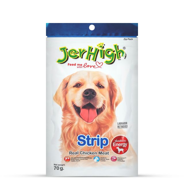 JerHigh Strip Dog Meaty Treat - 70 gm