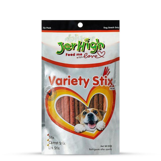 JerHigh Variety Stick Dog Meaty Treat - 200 gm