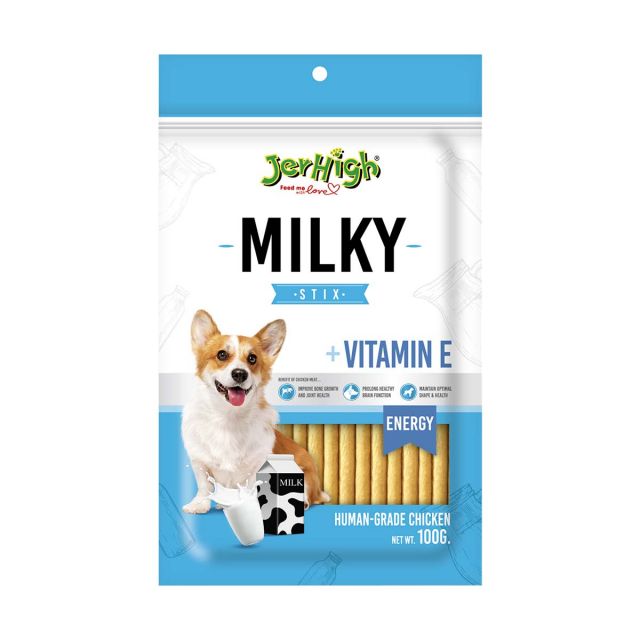 JerHigh Milky Stix Bite Dog Meaty Treat - 100 gm