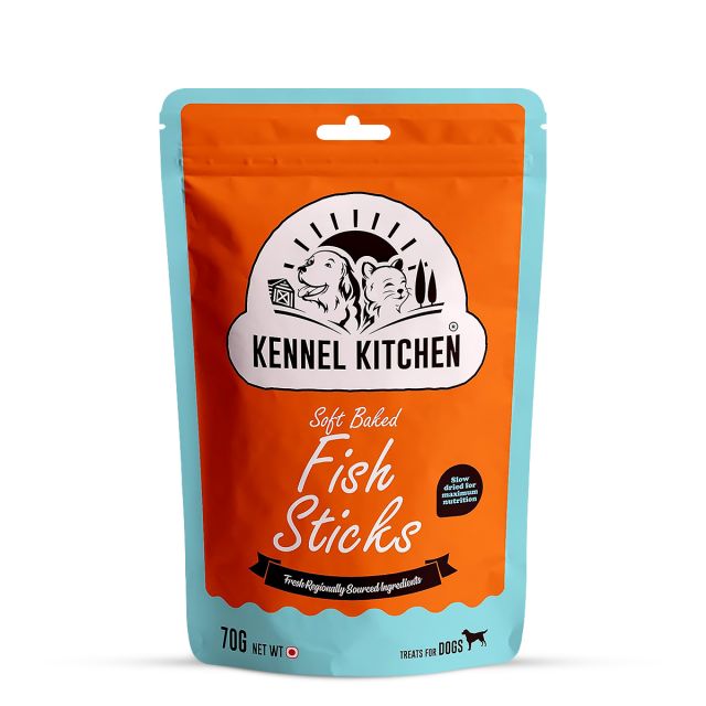 Kennel Kitchen Soft baked Fish Stick Dog Meaty Treat - 70 gm