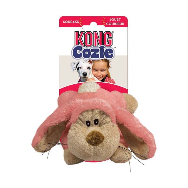 Kong Cozie Floppy Rabbit Plush Dog Toy - Medium