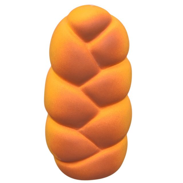 Glenand Latex Squeaky Braided Bread Dog Toy - 10 cm
