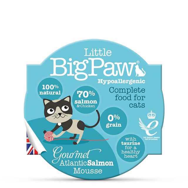 Little Big Paw Gourmet Atlantic Salmon Mousse For Cats, 85gm 