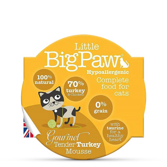 Little BigPaw Gourmet Tender Turkey Mousse Wet Cat Food