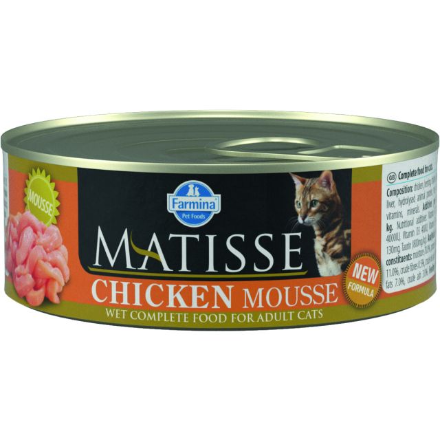 Matisse Chicken Mousse Wet Cat Food Adult - 80 gm 