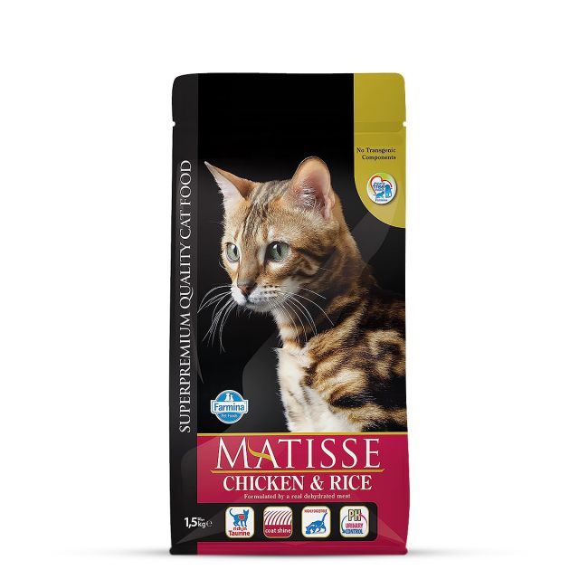 Matisse Chicken & Rice Adult Dry Cat Food - 10 kg